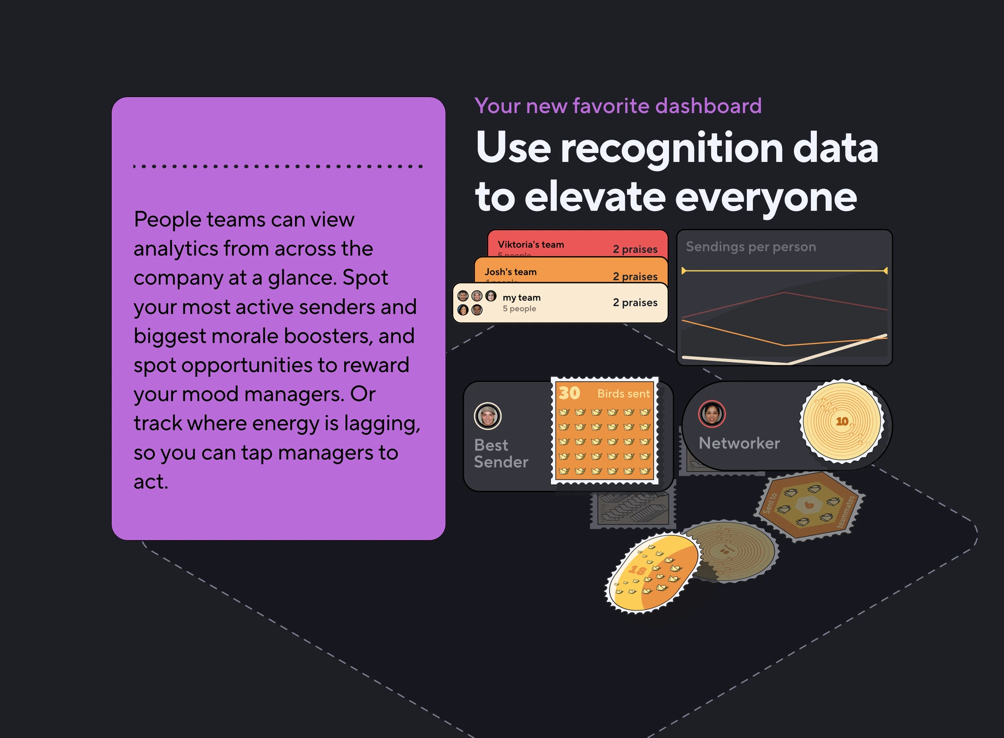 Use recognition data to elevate everyone: company analytics
